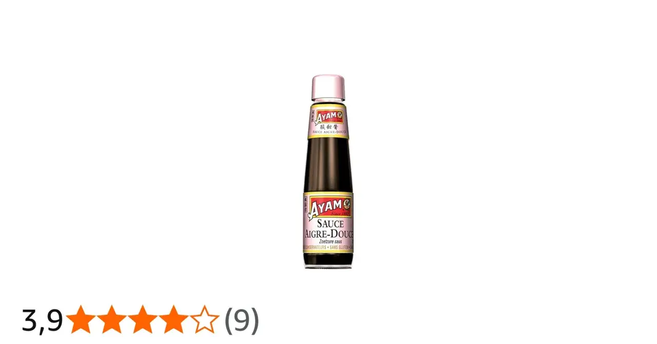 Bouteille de sauce aigre-douce Ayam, parfaite pour relever vos plats asiatiques.