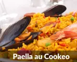 Délicieuse paella aux fruits de mer et chorizo, préparée au Cookeo. Un plat savoureux et coloré.