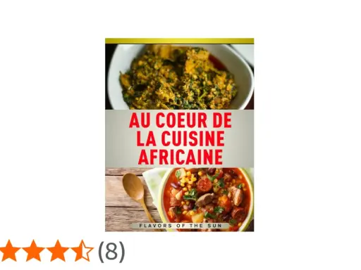 Découvrez "Au cœur de la cuisine africaine", un plat savoureux avec des légumes verts et un ragoût riche.