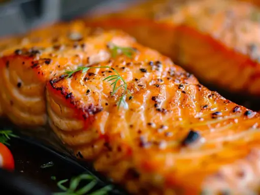 Un délicieux poisson à la plancha, bien doré et assaisonné, prêt à être dégusté.