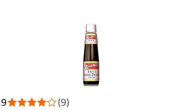 Bouteille de sauce aigre-douce Ayam, parfaite pour relever vos plats asiatiques.