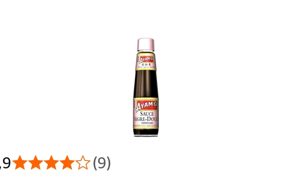 Bouteille de sauce aigre-douce Ayam, parfaite pour relever vos plats asiatiques.